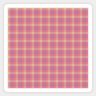 Brink Pink Plaid by Suzy Hager Sticker